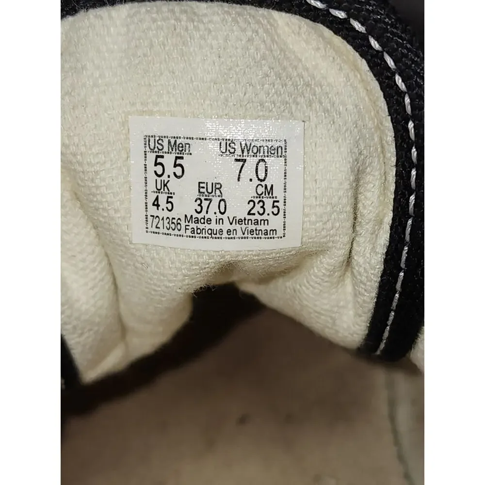 Vans Off The Wall shoes 5.5 men's 7.0 womens